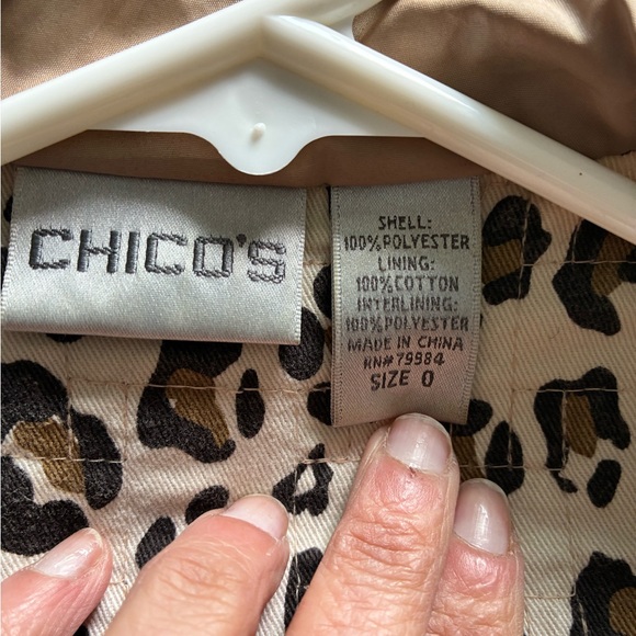 Chico's Quilted Utility Jacket in Light Brown - Picture 14 of 14